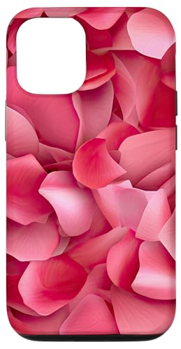 Hülle für iPhone 12/12 Pro Rosa Rosen Blütenblätter Blumenmuster von BotanicCharm