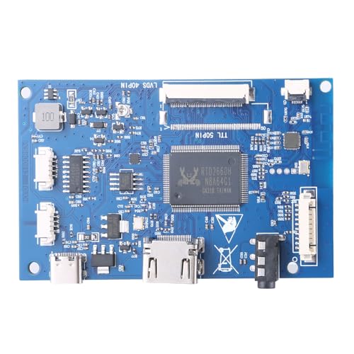 40-polige LVDS-Treiberplatine, LCD-Bildschirm-Controller-Modulplatine, 1-Kanal, für 17,8 cm (7 Zoll) und 20,3 cm große Displays von Bottone