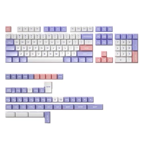 Bottone 150 Tasten DSA Illusion Tastenkappe für mechanische Tastaturen, PBT DyeSubbed KeyCaps für Tastaturschalter von Bottone