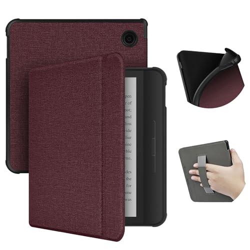 Bottone Stoffhülle für Libra Color 17,8 cm (7 Zoll) E-Book, Ereader-Hülle für Libra Color 2024, Hülle mit Handschlaufen, Schutzhülle von Bottone