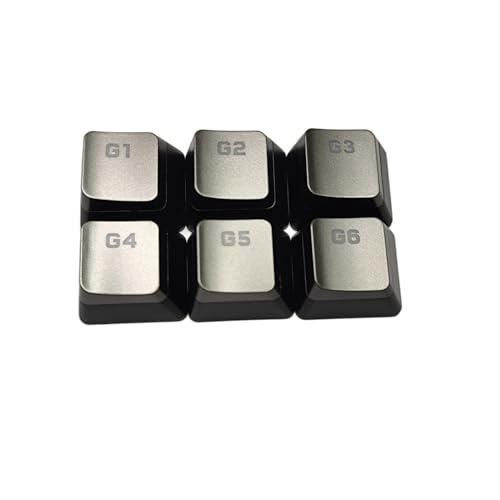 Bottone Tastatur G1G2G3G4G5G6 Makro-Tastenkappen für CorsairK95 K100 RGB mechanische Tastatur, 6 Stück von Bottone