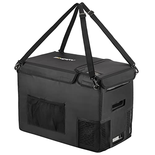 BougeRV CRPRO 30 Schutzhülle, 12 Volt tragbare Auto-Kühlschrank 600D Tragetasche nur für CRPRO 29L Kühlbox(Kühlbox Nicht enthalten), 60x31x43 cm von BougeRV