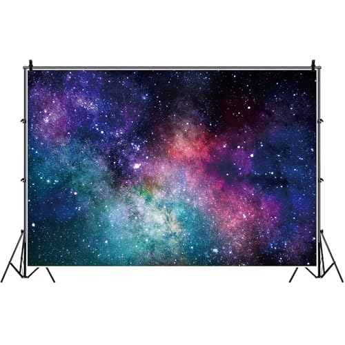 Bovlleetd 450x300cm Nebel Universum Hintergrund Weltraum Sternenhimmel Kosmische Verträumte Galaxien Hintergrund Milchstraße Sterne Geburtstag Party Veranstaltungen Dekoration Fotostudio Prop Vinyl von Bovlleetd