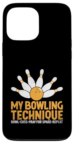 Hülle für iPhone 13 Pro Max Meine Bowlingtechnik Pins Bowler von Bowling Bowl Bowler Gifts