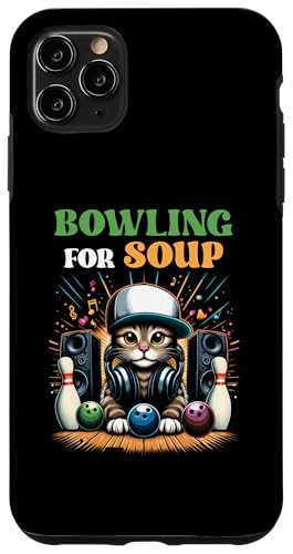 Hülle für iPhone 11 Pro Max Bowling für Suppe Musik Katze Stil DJ Katze trägt Kopfhörer von Bowling For Soup Music Cat DJ Cat Wearing