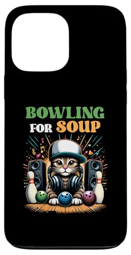 Hülle für iPhone 13 Pro Max Bowling für Suppe Musik Katze Stil DJ Katze trägt Kopfhörer von Bowling For Soup Music Cat DJ Cat Wearing