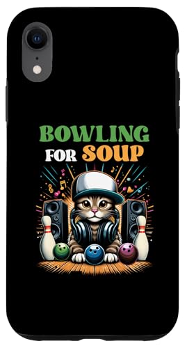 Hülle für iPhone XR Bowling für Suppe Musik Katze Stil DJ Katze trägt Kopfhörer von Bowling For Soup Music Cat DJ Cat Wearing