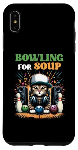 Hülle für iPhone XS Max Bowling für Suppe Musik Katze Stil DJ Katze trägt Kopfhörer von Bowling For Soup Music Cat DJ Cat Wearing