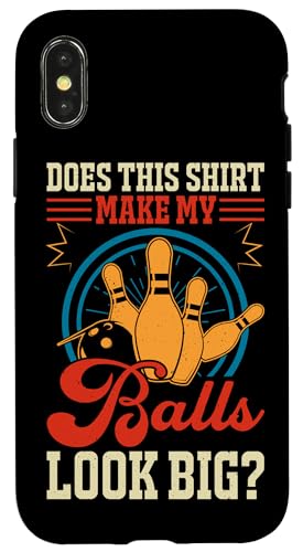 Hülle für iPhone X/XS Lustige Bowlingkunst Männer Frauen Bowler Witz Humor Bowling Spruch von Bowling Shirts & Gifts