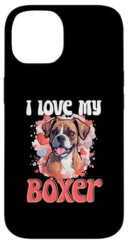 Hülle für iPhone 14 Boxer Hunderasse Haustier – I Love my Boxer von Boxer Dog Breed Pet Designs