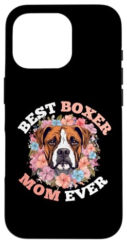 Hülle für iPhone 16 Pro Boxer Hunderasse Haustier - Best Boxer Mom ever von Boxer Dog Breed Pet Designs