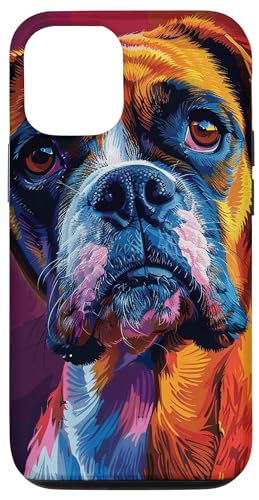 Hülle für iPhone 13 Boxer Dog Bunte Illustration Grafik von Boxer Dog Colorful Merch