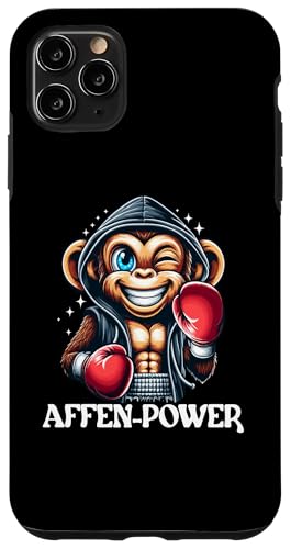 Hülle für iPhone 11 Pro Max Affen-Power im Ring kluger boxender Affe Schimpanse Boxer von Boxer Funny Tiere Kampfsport Boxing Animal Design