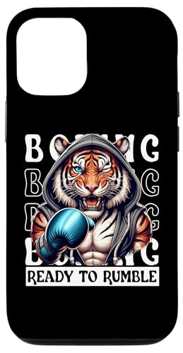 Hülle für iPhone 13 muskulöser Tiger mit Boxhandschuh Boxfaustkampf Boxliebhaber von Boxer Funny Tiere Kampfsport Boxing Animal Design