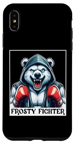 Hülle für iPhone XS Max muskulöser einäugiger frostiger Kämpfer Boxhandschuhe Eisbär von Boxer Funny Tiere Kampfsport Boxing Animal Design