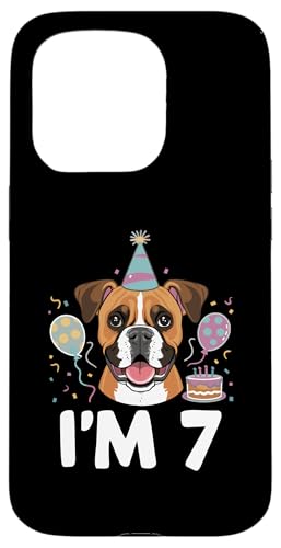 Hülle für iPhone 15 Pro I'm 7 Boxer Hunde-Boxershorts von Boxers Boxer Dog Lover Gifts