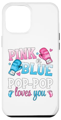 Hülle für iPhone 12 Pro Max Pop-Pop Loves You Boxing Gender Reveal Party in Rosa oder Blau von Boxing Pink Or Blue Loves Funny Baby Gender Reveal