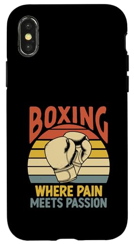 Boxen Where Pain Meets Passion Boxer Sports Athlete Boxen Hülle für iPhone X/XS von Boxing Sports Glove Boxer For Athletes Gift