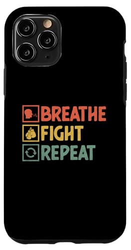 Breathe Fight Repeat Boxer Sport Kraftsportler Boxen Hülle für iPhone 11 Pro von Boxing Sports Glove Boxer For Athletes Gift