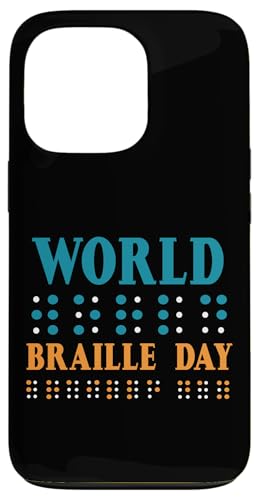 Hülle für iPhone 13 Pro World Braille Day Braille Alphabet Braille Buchstaben Braille von Braille Alphabet For Visually Impaired Braille Day