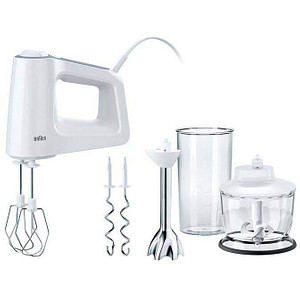 BRAUN MultiMix 3 HM3137WH Handmixer weiß 500 W BRAUN MultiMix 3 HM3137WH Handmixer weiß 500 W von Braun