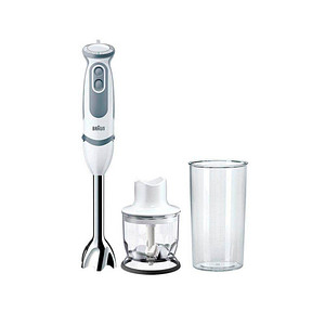 BRAUN MultiQuick 9 MQ5220WH Stabmixer weiß, grau 1.000 W von Braun