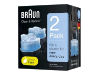 Braun Clean & Charge refills, Reinigungskartusche, Blau von Braun
