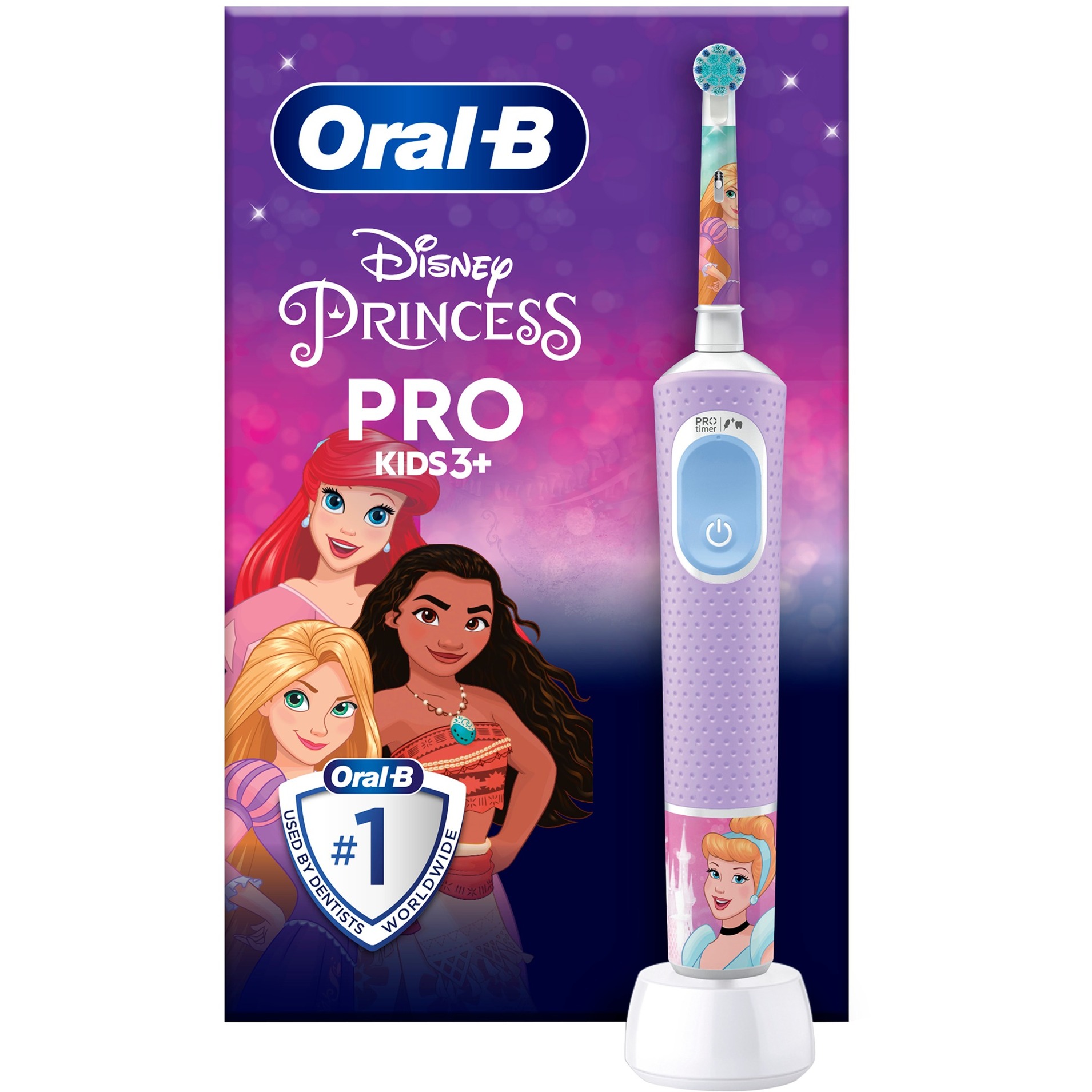 Oral-B Vitality Pro 103 Kids Princess, Elektrische Zahnbürste von Braun