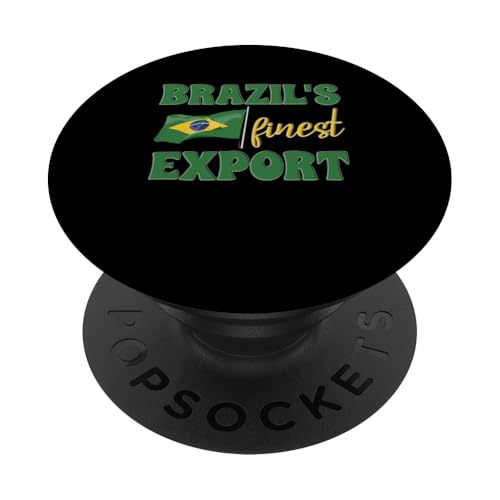 Brasilien Flagge Brasilien Brasilien USA PopSockets mit austauschbarem PopGrip von Brazil Gifts for American Friends