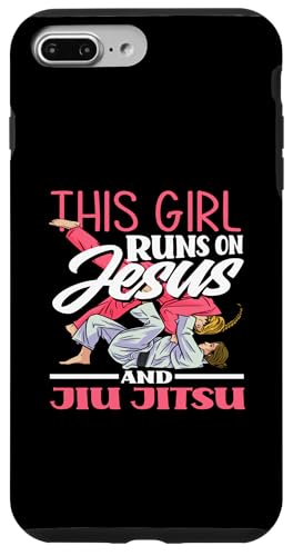 Hülle für iPhone 7 Plus/8 Plus This Girl Runs On Jesus And Jiu Jitsu von Brazilian Jiu Jitsu Geschenkideen Kampfsportler