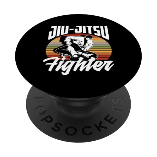 Jiu-Jitsu Fighter Retro Kampfsport MMA PopSockets mit austauschbarem PopGrip von Brazilian Jiu Jitsu Geschenkideen Kampfsportler