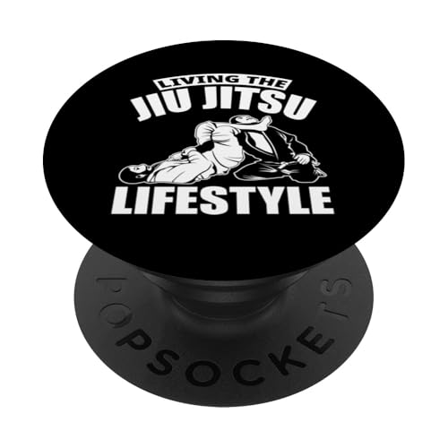 Living The Jiu Jitsu Lifestyle – Kampfsport Training PopSockets mit austauschbarem PopGrip von Brazilian Jiu Jitsu Geschenkideen Kampfsportler