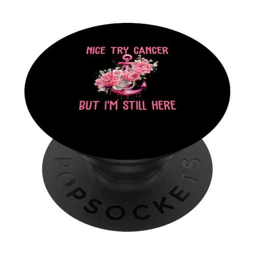 Brustkrebs-Bewusstseinsanker-Design PopSockets mit austauschbarem PopGrip von Breast Cancer Awareness Support We Wear Pink Tees