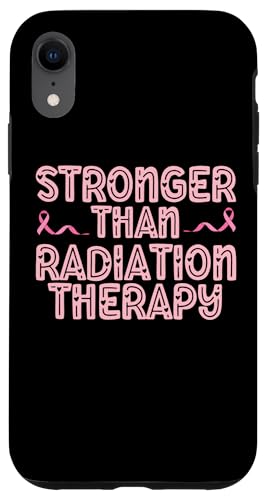 Hülle für iPhone XR Stärker als Strahlung Brustkrebs Mama Papa Frau Mann Rosa von Breast Cancer Survivor Warrior