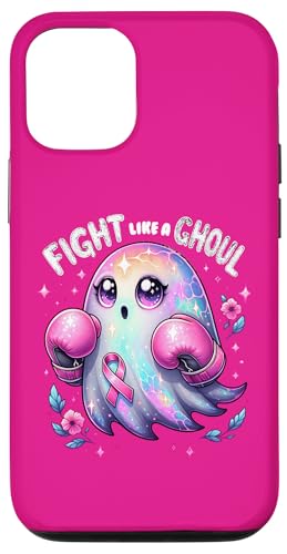 Hülle für iPhone 14 Pro Brustkrebs Ghost Boo Boxer Oktober Kampf Halloween Damen von Breast Cancer Tees NYC