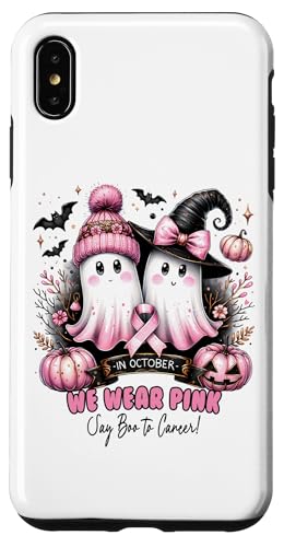 Hülle für iPhone XS Max Brustkrebs Ghostie Boo Pink Oktober Kampf Halloween Frauen von Breast Cancer Tees NYC