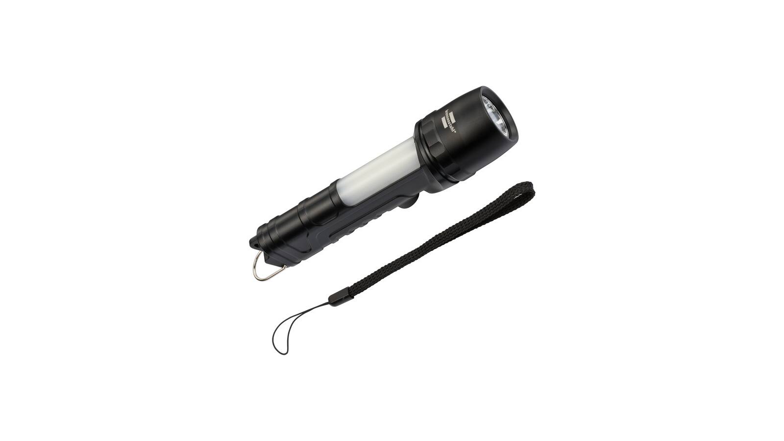 Brennenstuhl LuxPremium LED-Taschenlampe THL 300 / Batteriebetriebene Taschenleuchte mit Seitenlicht - 1178690