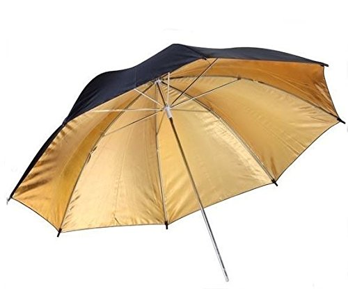 BRESSER BR-BG83 Reflexschirm schwarz/Gold 83cm von Bresser