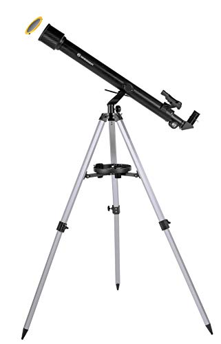 Bresser Refraktor Einsteiger Teleskop Stellar 60/800 mit Smartphone Kamera Adapter und hochwertigem Objektiv-Sonnenfilter, inklusive Stativ und umfangreichem Zubehör von Bresser