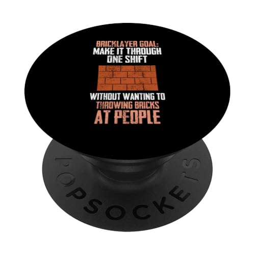 Maurer Ziegel Maurer Maurer Mauerwerk Lustiger Maurer PopSockets Klebender PopGrip von Bricklayer Gift Mason Shirts Men Women