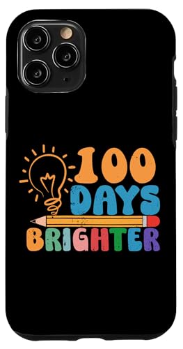 Hülle für iPhone 11 Pro 100 Tage heller Bleistift Glühbirne Feier von Bright Classroom Celebrations Milestones