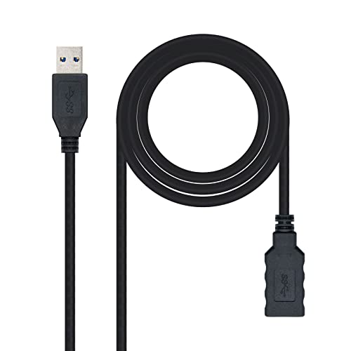 Brightium Hochgeschwindigkeits-USB 3.0-Kabel, Typ A/M auf A/H, schwarz, Länge 2,0 m, ideal für schnelle und sichere Geräteverbindungen. von Brightium