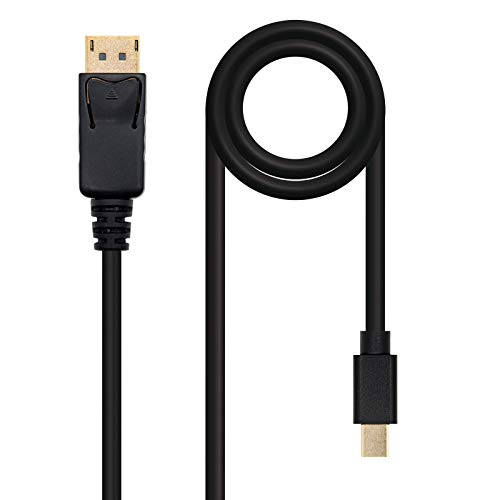 Brightium Mini-DisplayPort-auf-DisplayPort-Kabel mit Stecker an beiden Enden (Mini DP/M auf DP/M), Länge 2,0 m, ideal für den Anschluss von Computern mit Mini DisplayPort-Ausgang an Monitore von Brightium