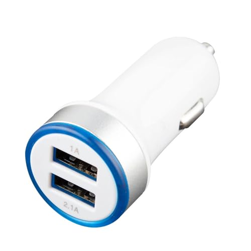 Doppel-USB-Feuerzeugadapter: Versorgen Sie Ihre Geräte unterwegs mit diesem praktischen Adapter. Zwei USB-Anschlüsse zum Aufladen mit maximaler Geschwindigkeit und Sorgen für eine unterbrechungsfreie von Brightium