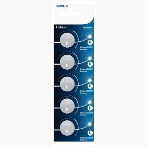 Philips CR2025P5/01B Lithium Knopfzellenbatterien, 3 V, ideal für elektronische Geräte, langlebig und zuverlässig, perfekt für den täglichen Gebrauch und Sorgen für Sicherheit. von Brightium