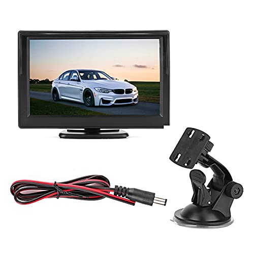 Brilluxa 5-Zoll-Auto-HD-TFT-LCD-Monitor, 2-Kanal-AV-Eingang, Video-Player für Rückwärtsfahrt, TFT-LCD-Auto-Farb-Rückfahrmonitor, Bildschirm für Park-Rückfahrkamera (No Camera) von Brilluxa