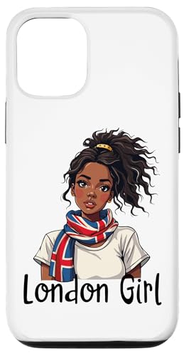 Hülle für iPhone 12/12 Pro London Girl, London Girls, Britische Flagge Damen von British City Girls UK Flag Gifts