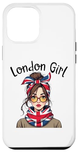 Hülle für iPhone 12 Pro Max London Girl, London Girls, Britische Flagge Damen von British City Girls UK Flag Gifts