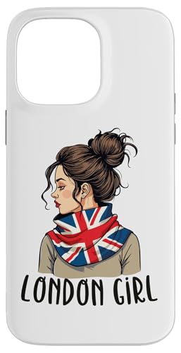 Hülle für iPhone 14 Pro Max London Girl, London Girls, Britische Flagge Damen von British City Girls UK Flag Gifts