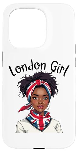 Hülle für iPhone 15 Pro London Girl, London Girls, Britische Flagge Damen von British City Girls UK Flag Gifts